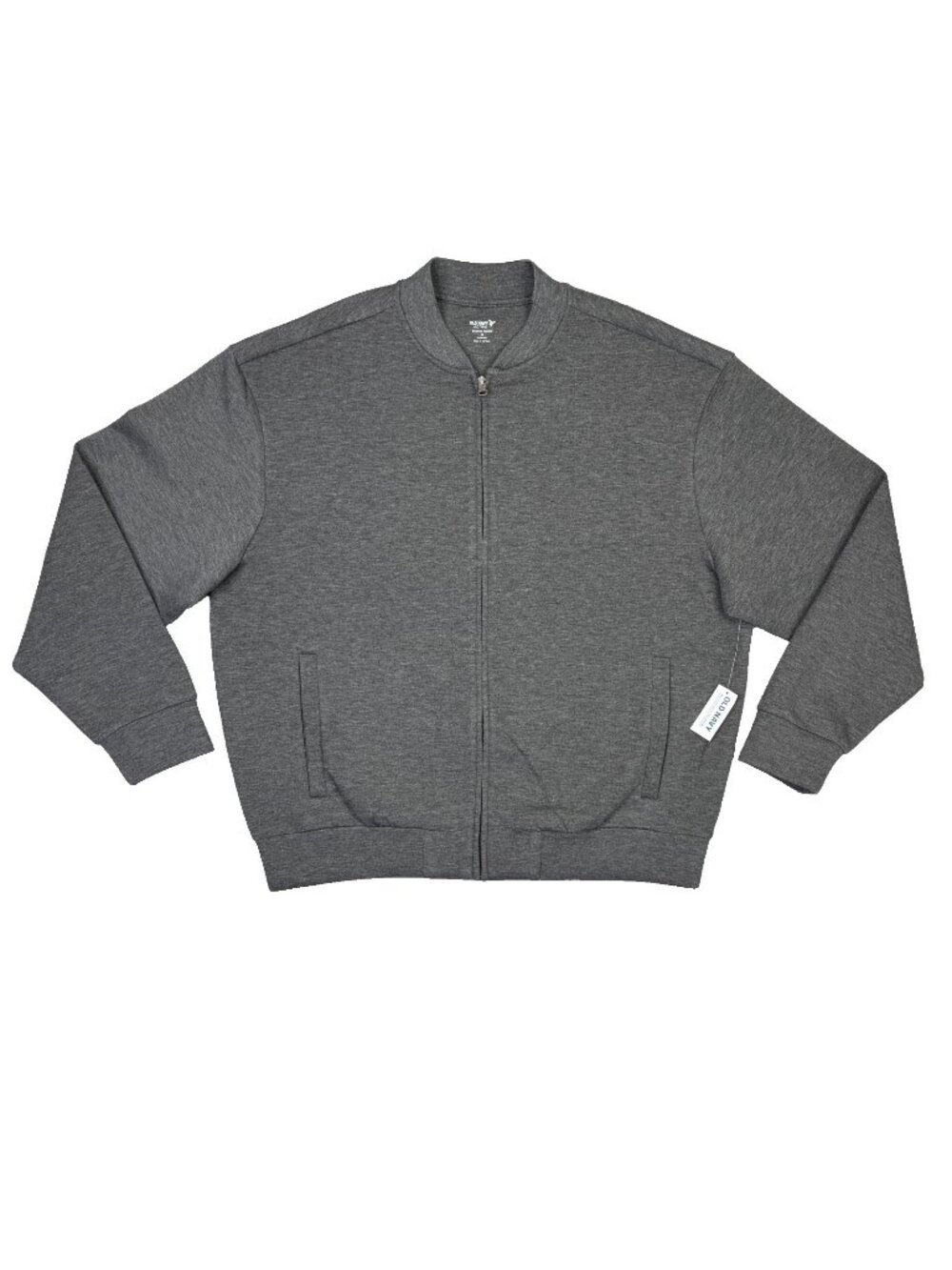 Old Navy Bounce Fleece Bomber Jacket Mens M Oversized Gray Active Coat 787948
